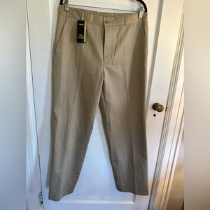 Men’s Trousers. Brown with pinstripes.
